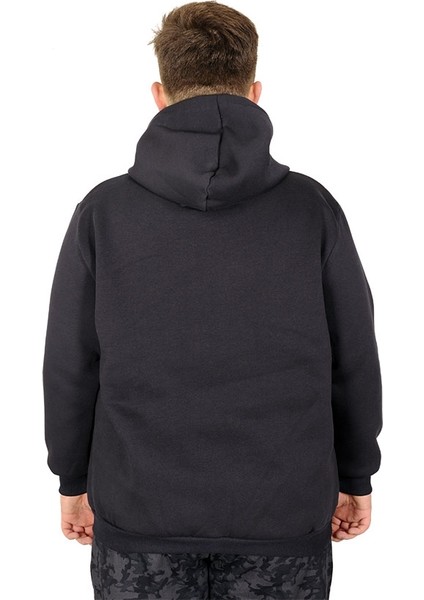 Erkek Sweatshirt Kapşon Pocket Basic 20562 Lacivert