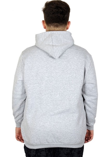 Erkek Sweatshirt Kapşonlu Pocket Basic 20562 Grimelanj