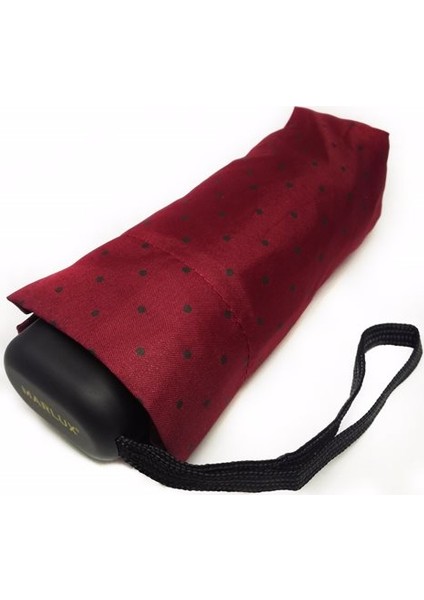 Marlux Mini Cep Bayan Şemsiye, Bordo, 17 Cm, Ultra Mini Şemsiye