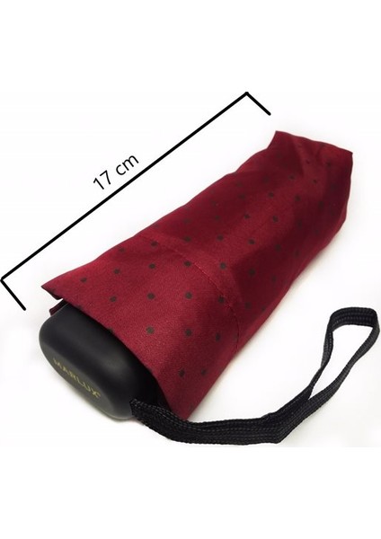 Marlux Mini Cep Bayan Şemsiye, Bordo, 17 Cm, Ultra Mini Şemsiye fiyatları