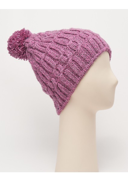Pinkbear Tasarım %100 Handmade El Örgüsü Yerli Üretim Outdoor Yün Kadın Bere Şapka