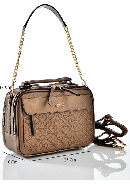 Los Angeles Polo Club 6341 Uzun Askılı Kadın Çantası Bronz fiyatları