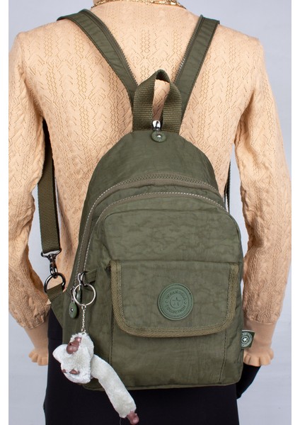 Urban 2034 Klınkır Kumaş Unisex Sırt Çantası Haki