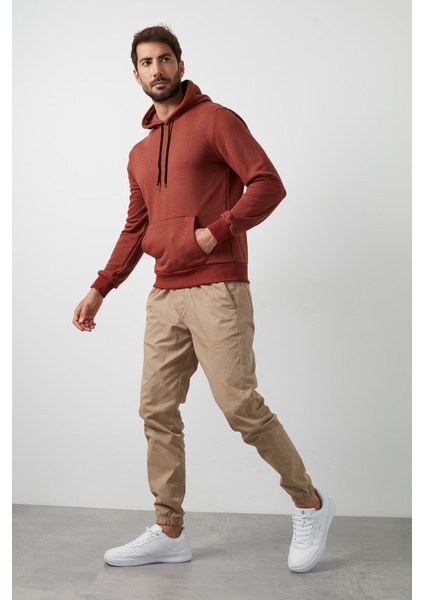 Pamuklu Kanguru Cepli Kapüşonlu Sweat Erkek Sweat 541HOODIE