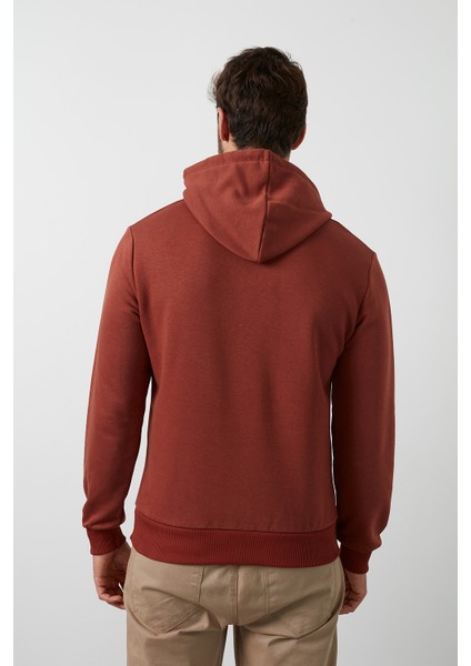 Pamuklu Kanguru Cepli Kapüşonlu Sweat Erkek Sweat 541HOODIE
