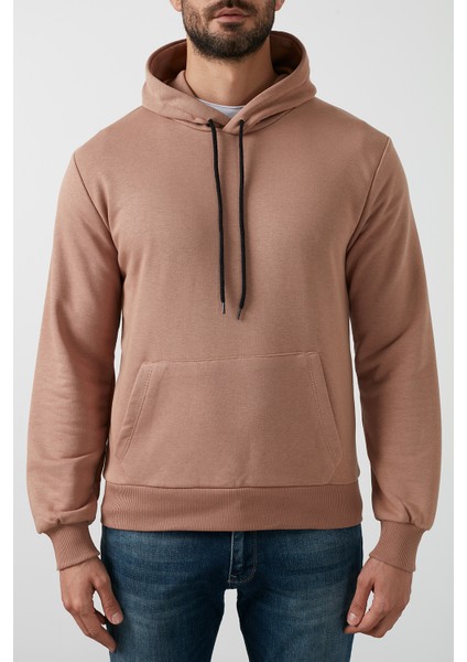 Pamuklu Kanguru Cepli Kapüşonlu Sweat Erkek Sweat 541HOODIE