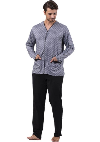 8718 Jakarlı Patlı Pijama Takım
