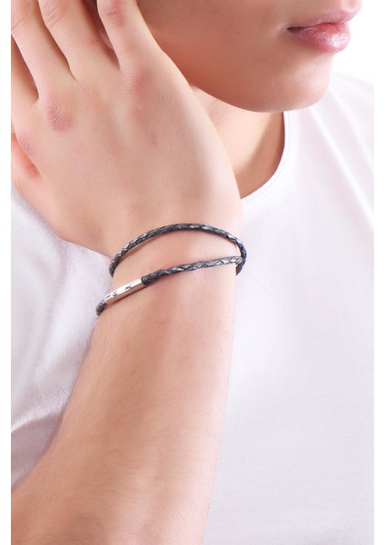 Unisex Deri Bileklik