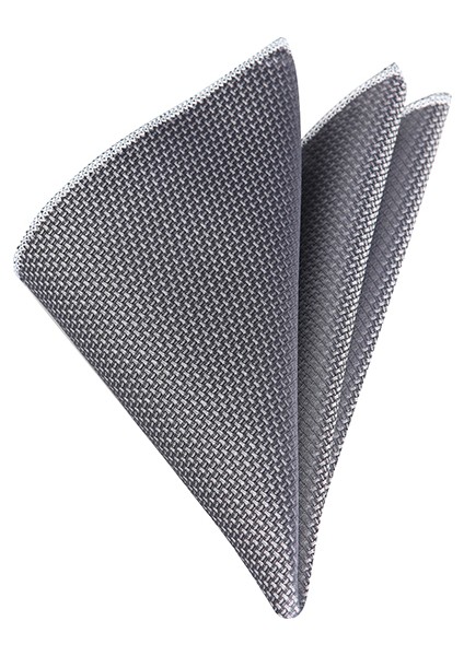 Gri Mendilli Kravat Smdk-19