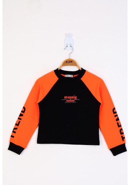 Kız Çocuk Stunnig Collar Baskılı Tişört