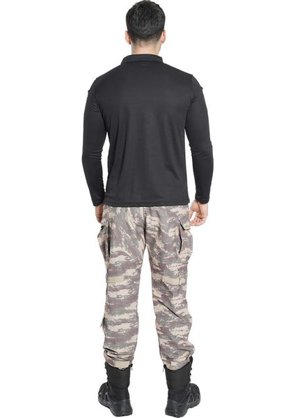 Vogel Tactical Uzun Kollu Yakalı Taktik Tişört