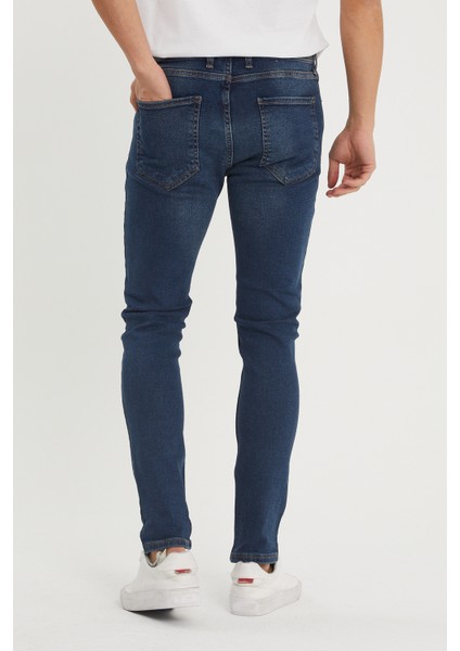 Yıkamalı Lacivert Slim Fit Jean Pantolon 1KXE5-44351-48 modelleri