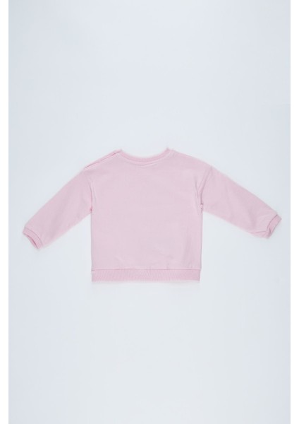 Kız Bebek Regular Fit Baskılı Bisiklet Yaka Sweatshirt T0068A220WN fiyatları