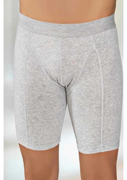 Gri Likralı Uzun Boxer Me114