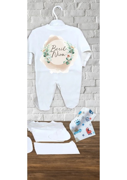 Bebeğinizin Ismine Özel 13 Parça Hastane Çıkışı modelleri