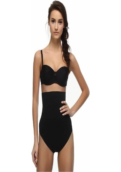 Siyah 2465 Yuksek Bel Slip Korse