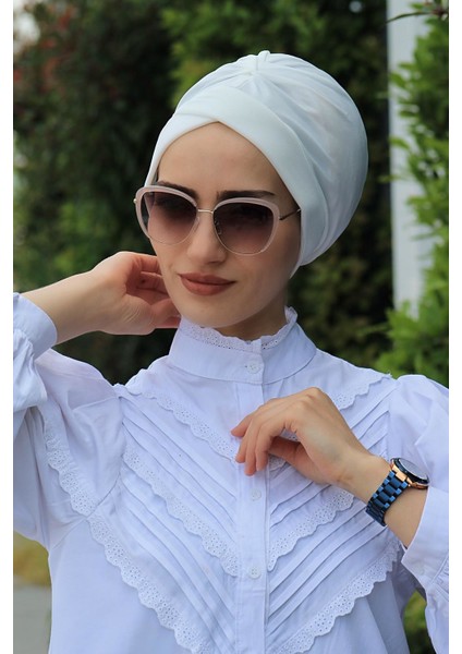 Çapraz Bone Ekru