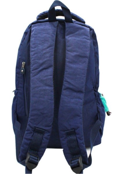 Krinkıl Su Geçirmez Kumaş Unisex Kadın Lacivert Sırt&okul Çantası fiyatları