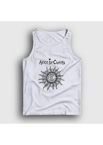 Unisex Beyaz Gray Alice In Chains Atlet