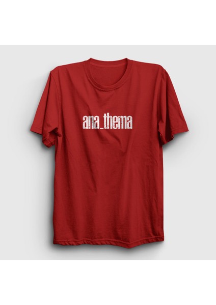 Unisex Kırmızı New Anathema T-Shirt