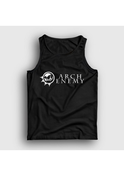 Unisex Siyah Skull Arch Enemy Atlet