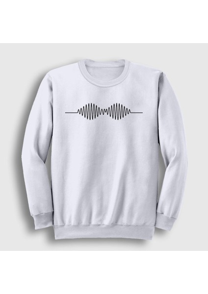 Unisex Beyaz Am Arctic Monkeys Sweatshirt