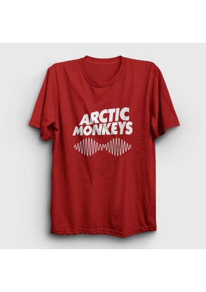Unisex Kırmızı Cover Arctic Monkeys T-Shirt