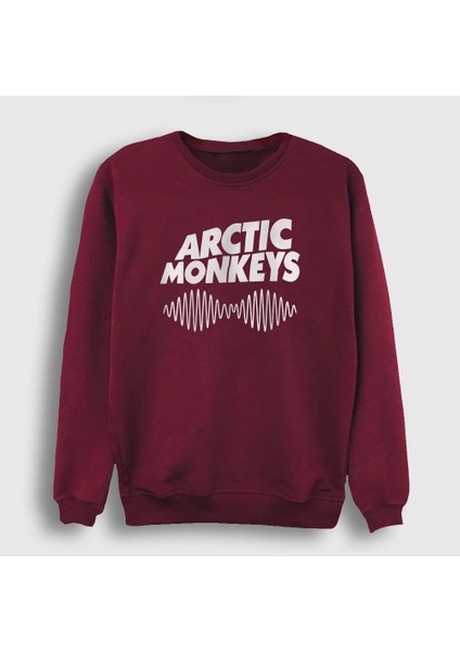 Unisex Bordo Cover Arctic Monkeys Sweatshirt