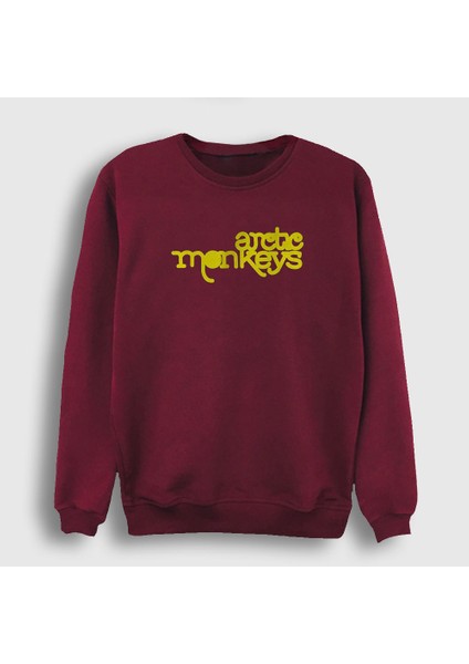 Unisex Bordo Five Arctic Monkeys Sweatshirt