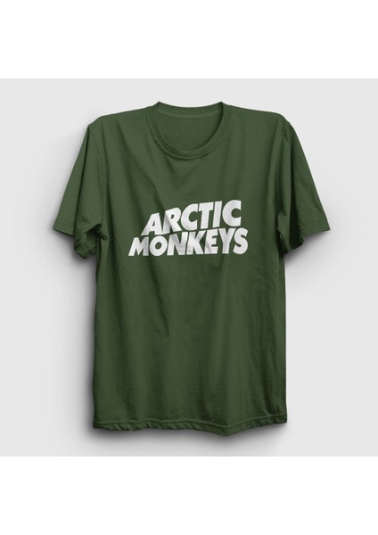 Unisex Haki Logo Arctic Monkeys T-Shirt