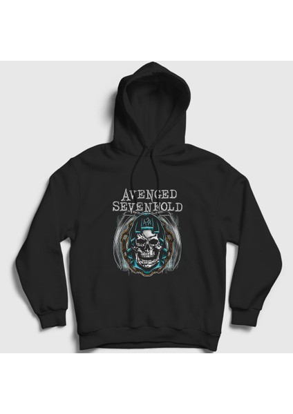 Unisex Siyah Chains Avenged Sevenfold Kapüşonlu Sweatshirt