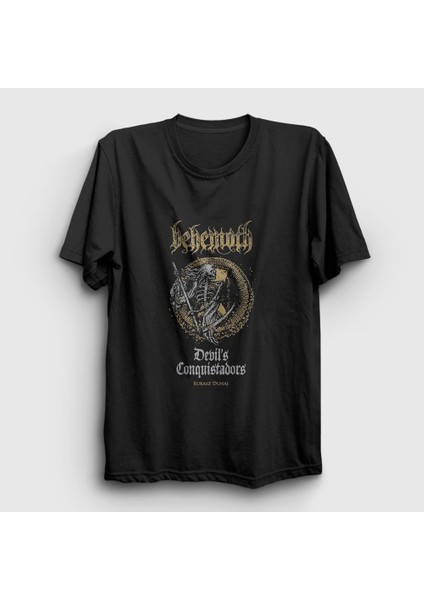 Unisex Siyah Reaper Behemoth T-Shirt