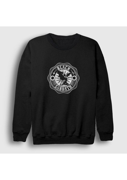 Unisex Siyah Seal Black Sabbath Sweatshirt