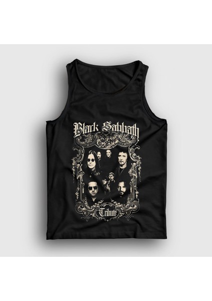 Unisex Siyah Tribute Black Sabbath Atlet