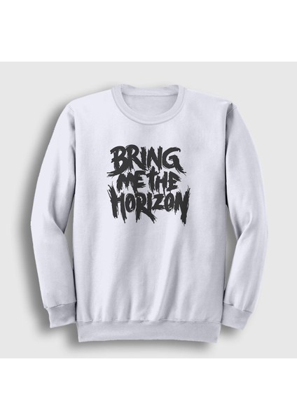 Unisex Beyaz Bring Me The Horizon Sweatshirt