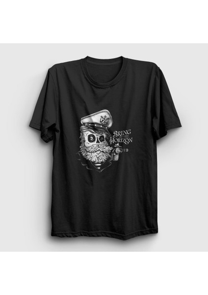 Unisex Siyah Captain Bring Me The Horizon T-Shirt