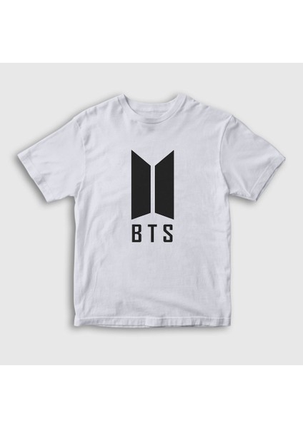 Unisex Çocuk Beyaz Doors Bts T-Shirt