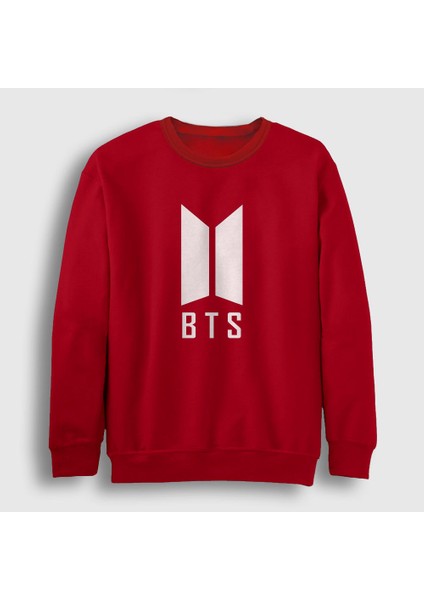 Unisex Kırmızı Doors Bts Sweatshirt