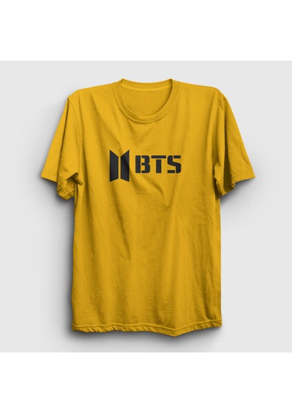 Unisex Sarı Logo Bts T-Shirt