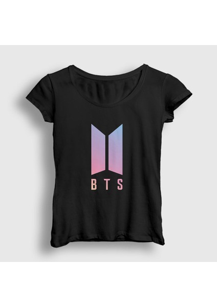 Kadın Siyah Purple Bts T-Shirt