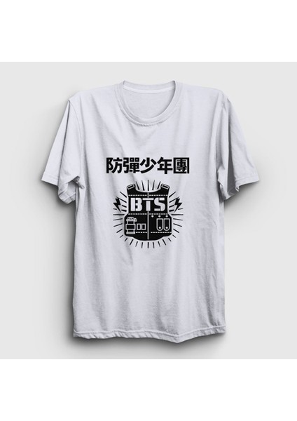 Unisex Beyaz Vest Bts T-Shirt