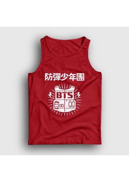 Unisex Kırmızı Vest Bts Atlet