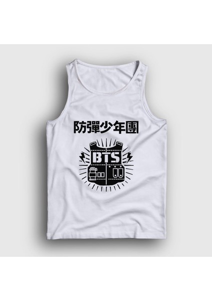 Unisex Beyaz Vest Bts Atlet