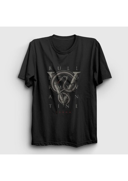 Unisex Siyah Venom Bullet For My Valentine T-Shirt