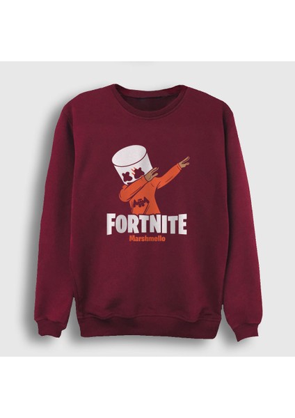 Unisex Bordo Marshmello Fortnite Sweatshirt