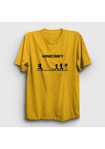 Unisex Sarı Arrows Minecraft T-Shirt