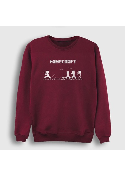 Unisex Bordo Arrows Minecraft Sweatshirt