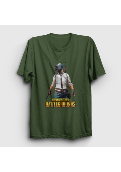 Unisex Haki Cover Pubg T-Shirt