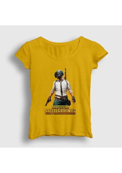 Kadın Sarı Cover Pubg T-Shirt