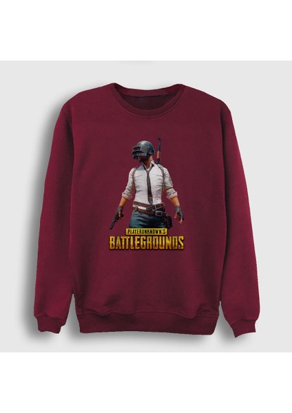 Unisex Bordo Cover Pubg Sweatshirt